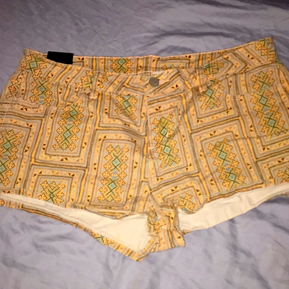 Pastel orange and blue shirt shorts